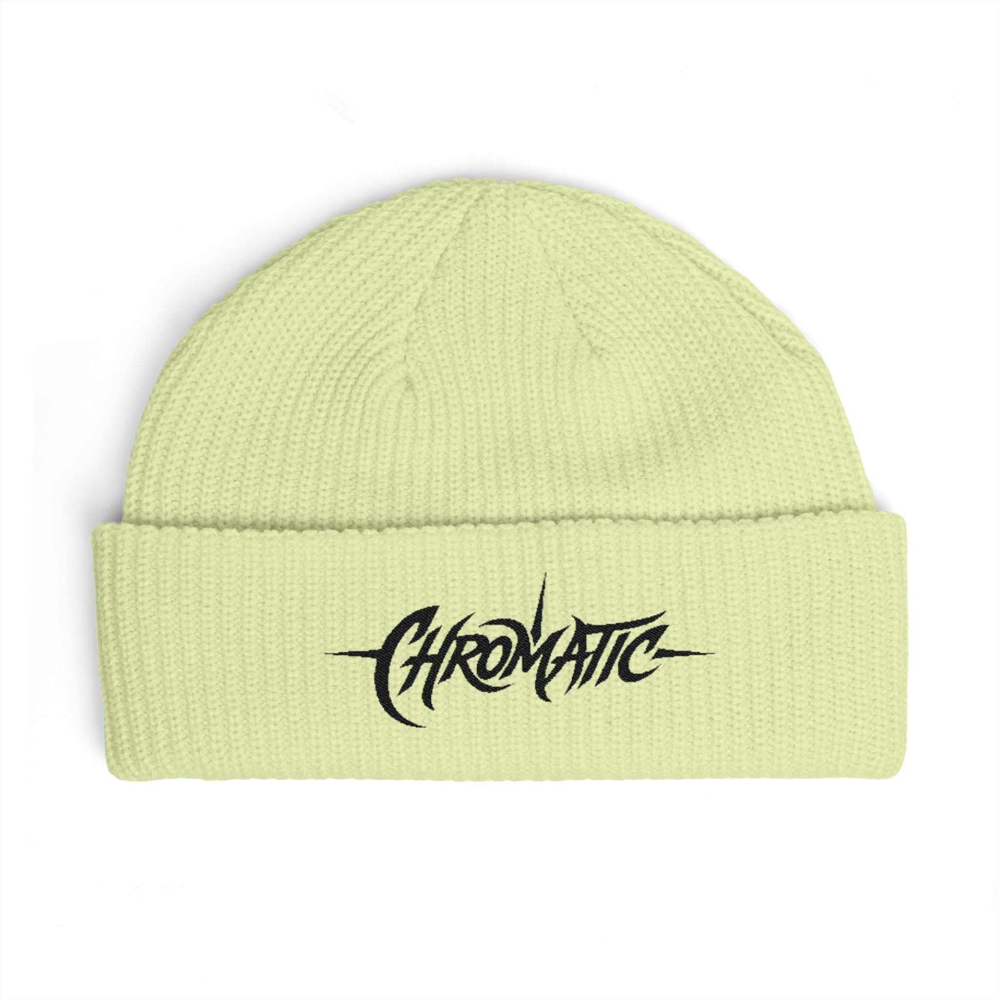 Chromatic Logo Cuff Beanie — Embroidered Streetwear Knit Hat