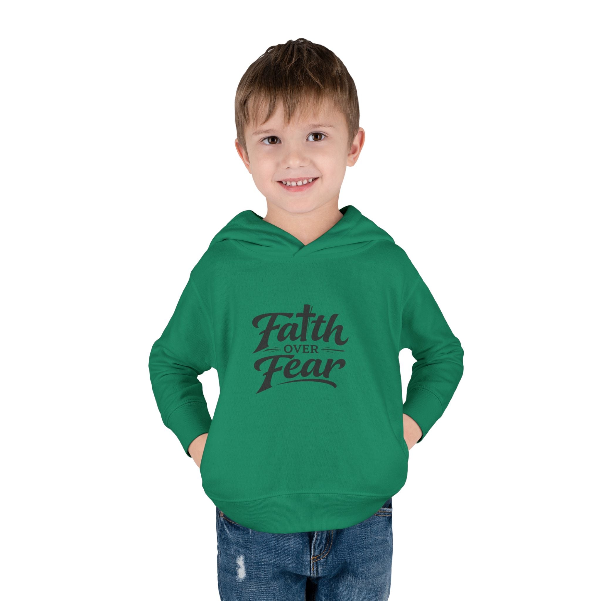 Faith Over Fear Toddler Hoodie