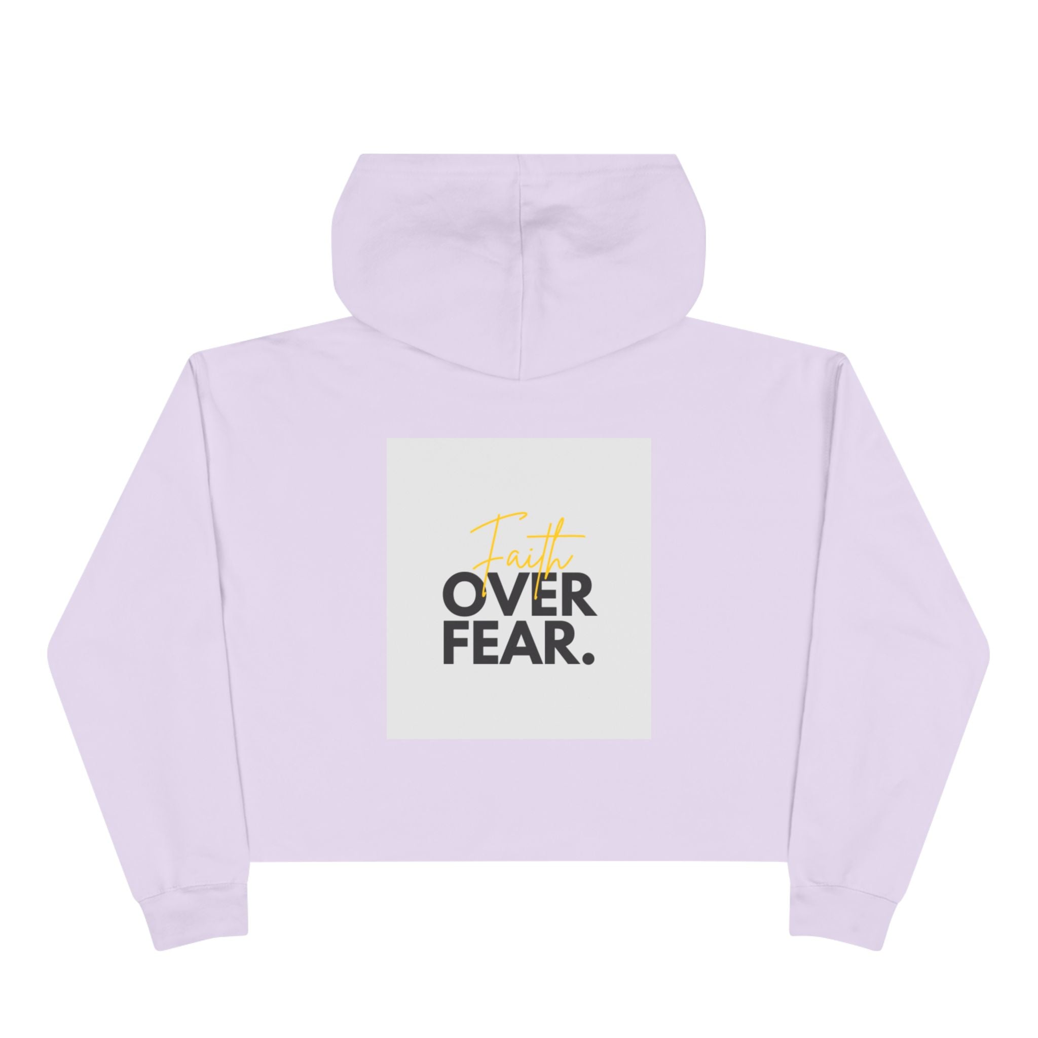 Faith Over Fear Cropped Hoodie