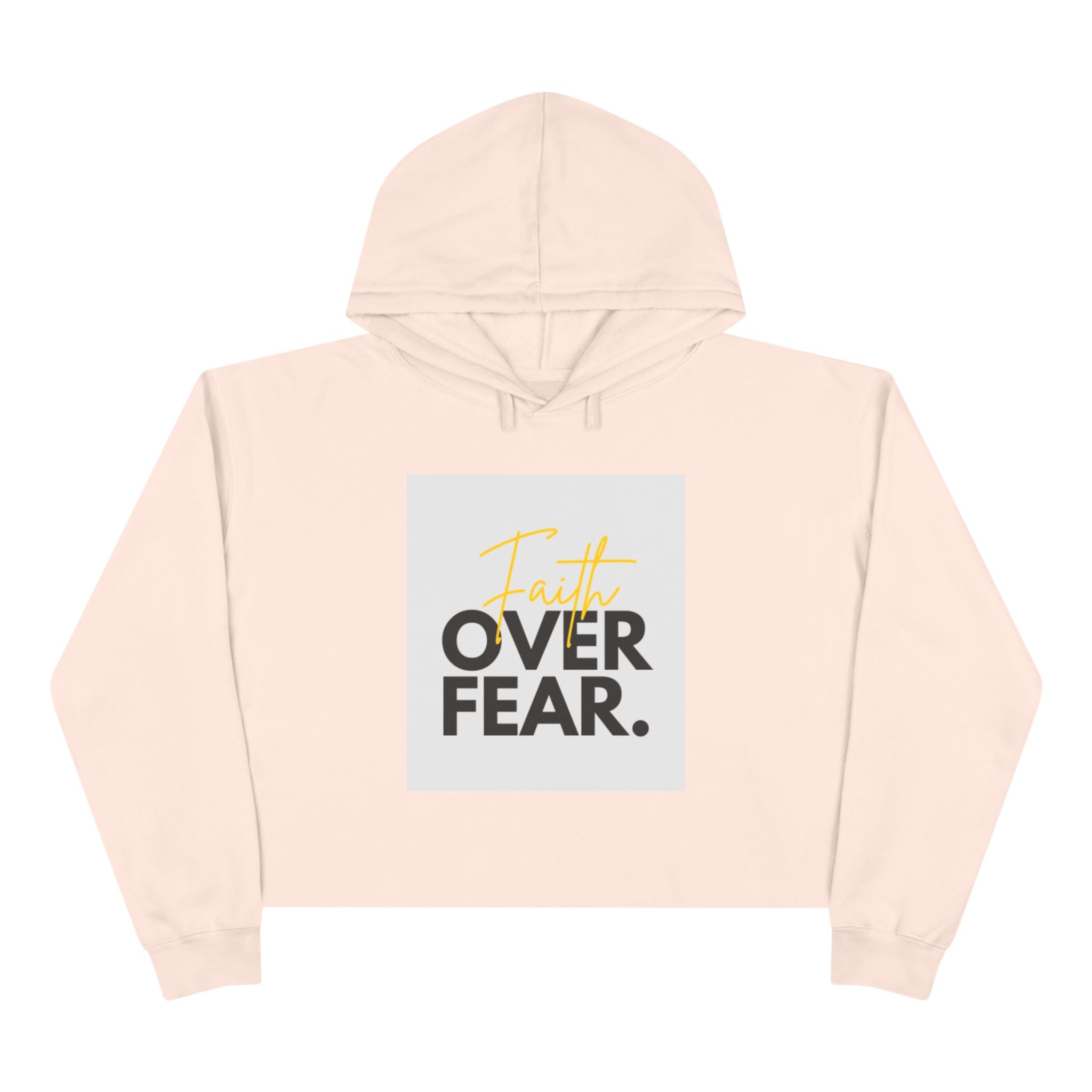 Faith Over Fear Cropped Hoodie