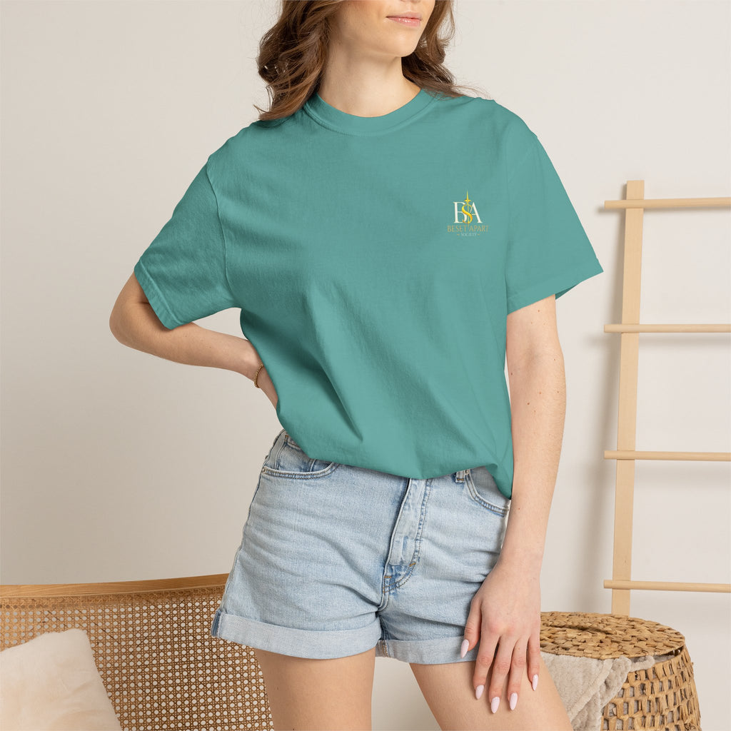 Transformation Cross T-Shirt — Christian Faith Scripture Tee (Romans 12:2)
