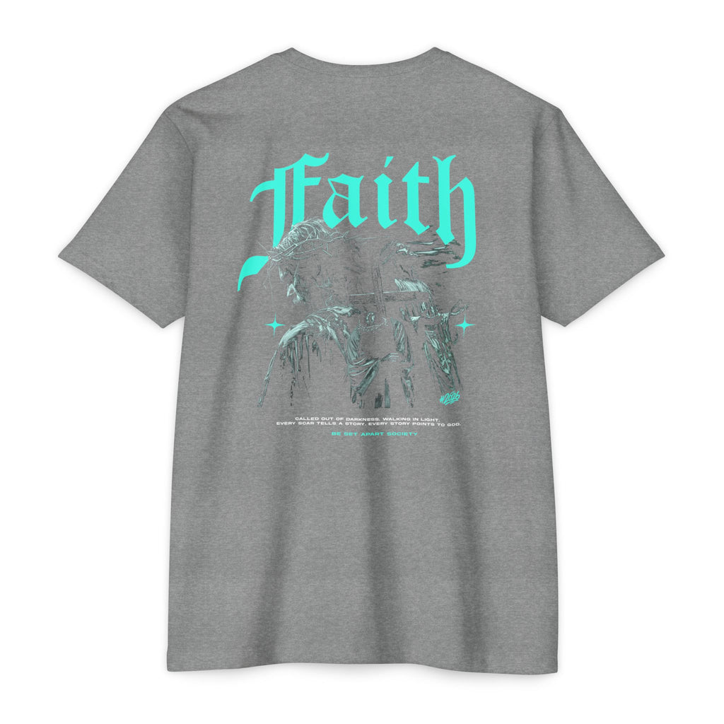 Faith Graphic T-Shirt — Retro Gothic Jesus Design