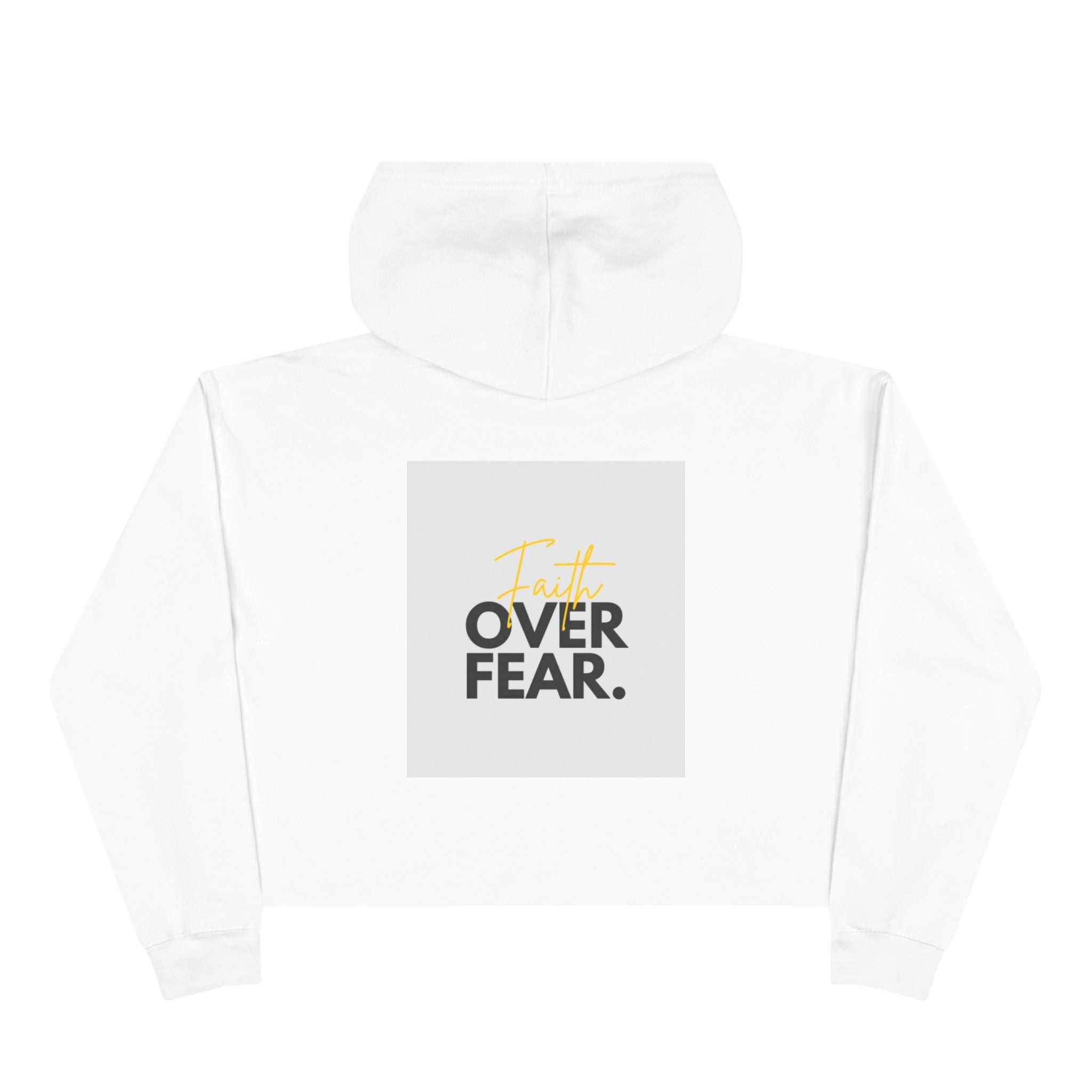 Faith Over Fear Cropped Hoodie