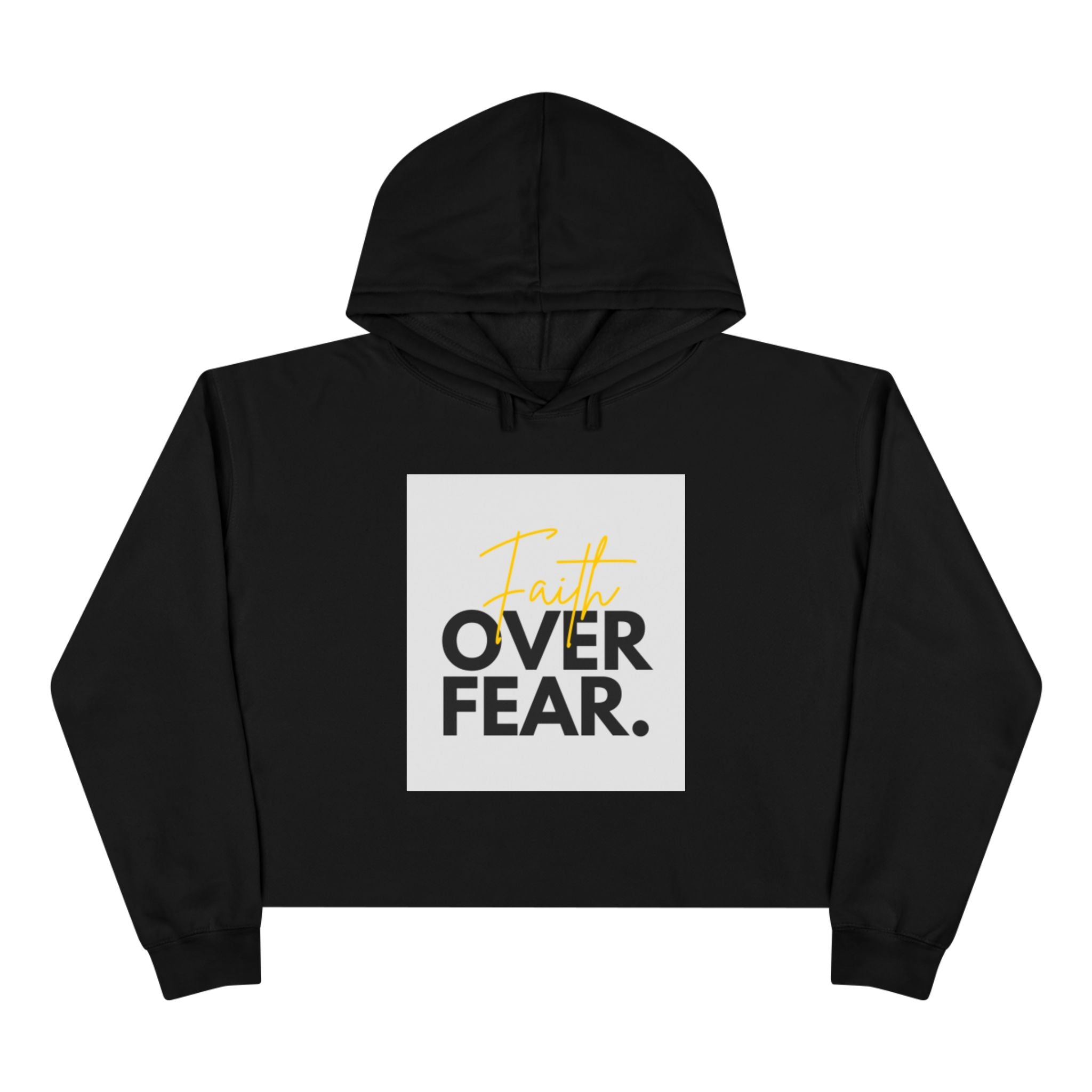 Faith Over Fear Cropped Hoodie