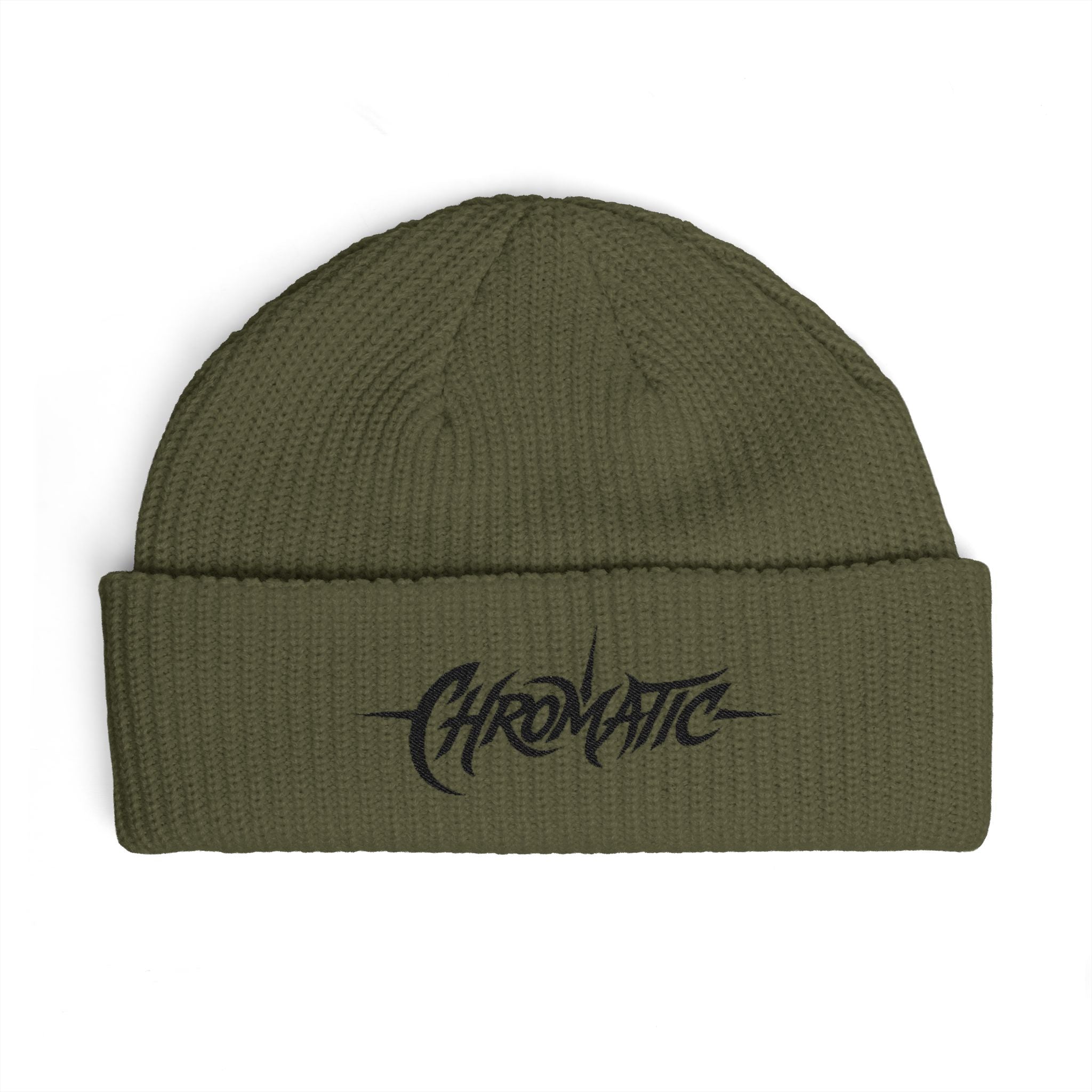Chromatic Logo Cuff Beanie — Embroidered Streetwear Knit Hat