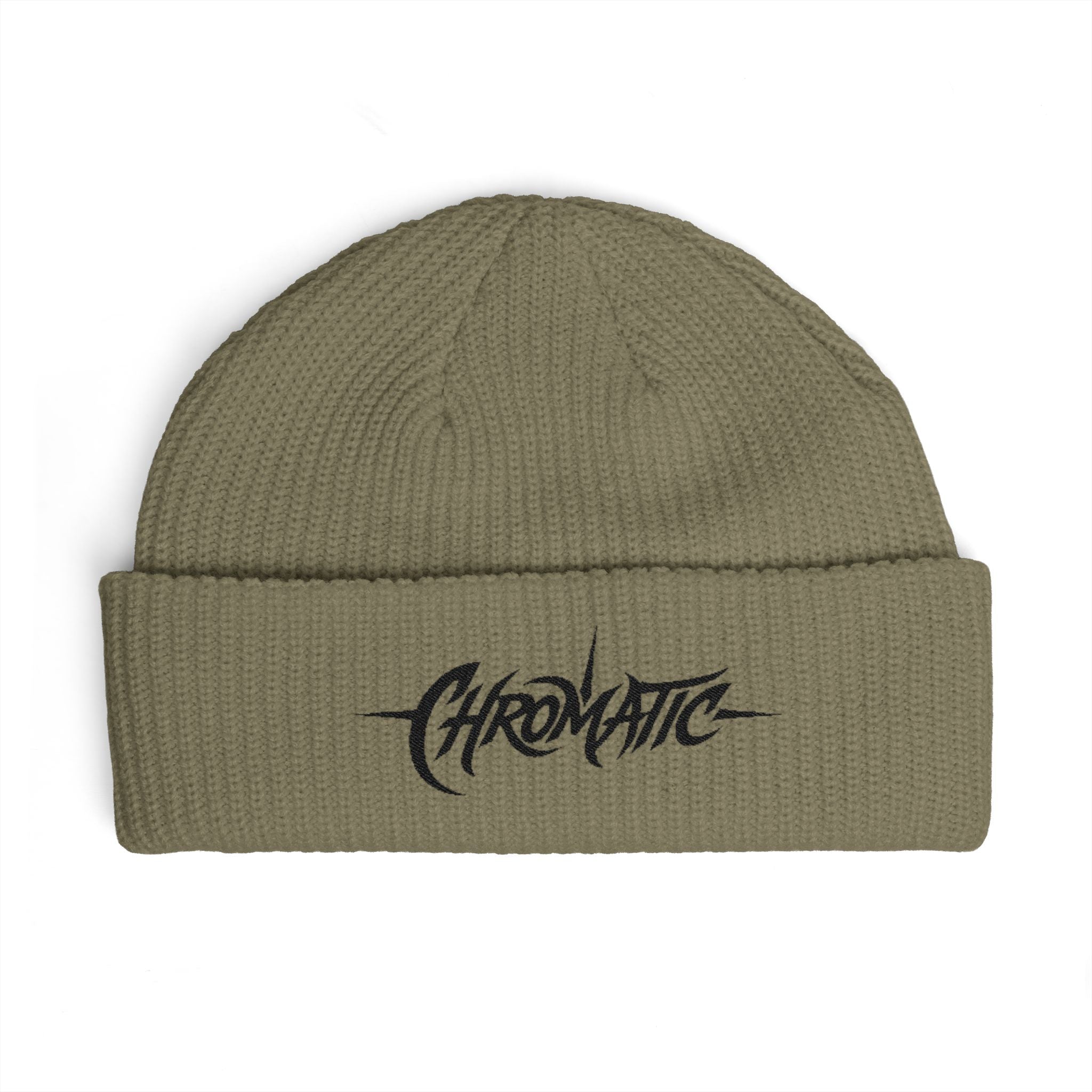 Chromatic Logo Cuff Beanie — Embroidered Streetwear Knit Hat