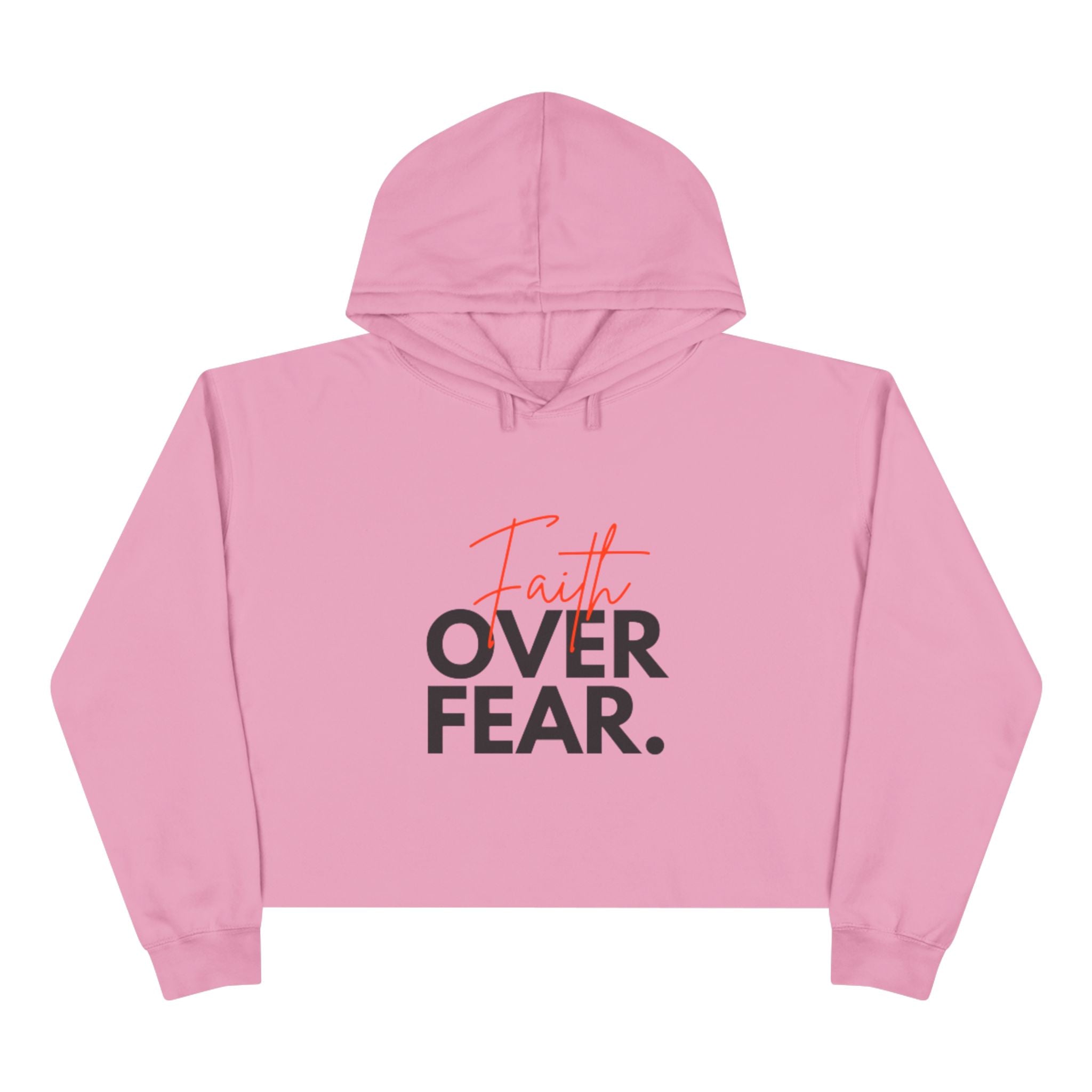 Faith Over Fear Cropped Hoodie