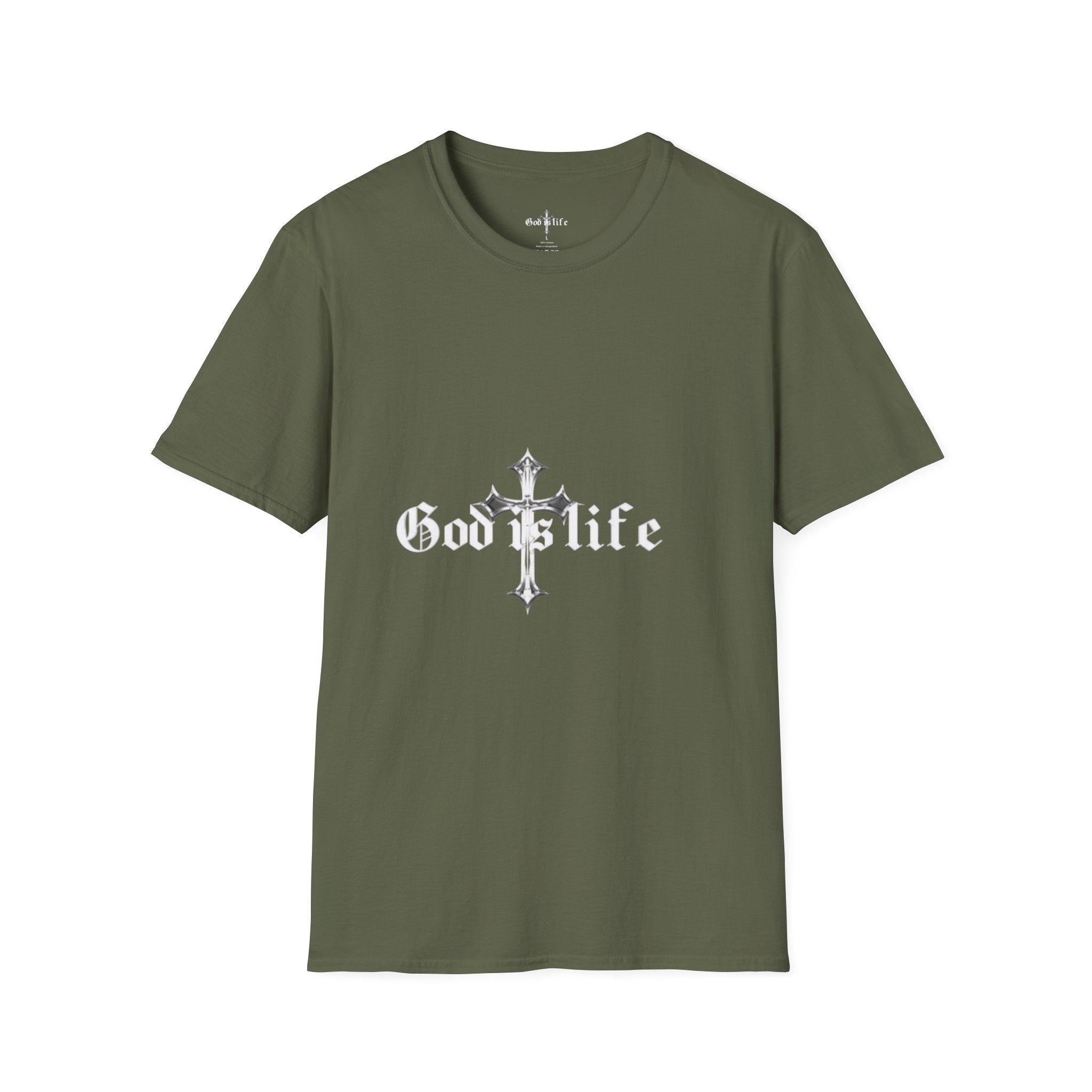 T-Shirt — Minimal Diamond Cross Graphic Tee