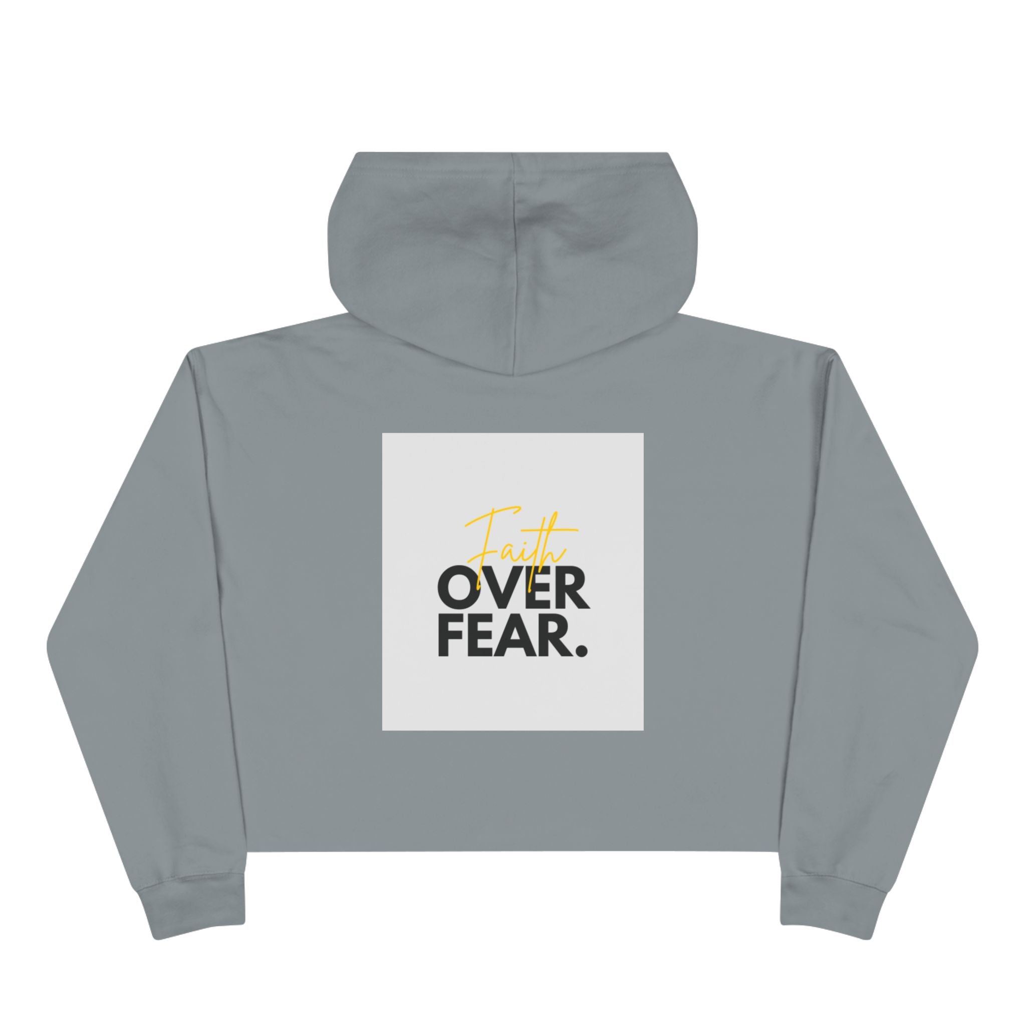 Faith Over Fear Cropped Hoodie