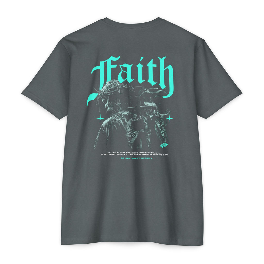 Faith Graphic T-Shirt — Retro Gothic Jesus Design