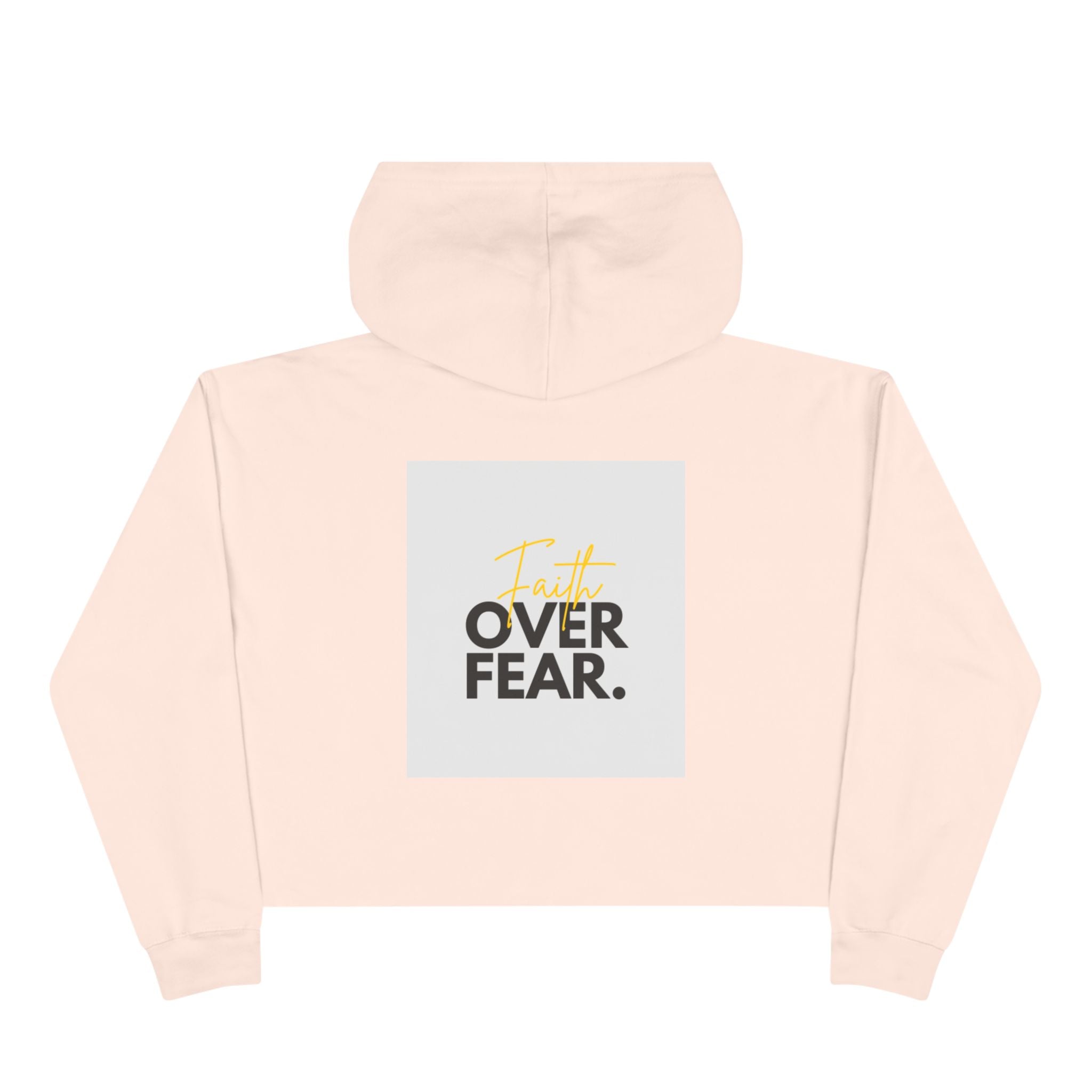 Faith Over Fear Cropped Hoodie