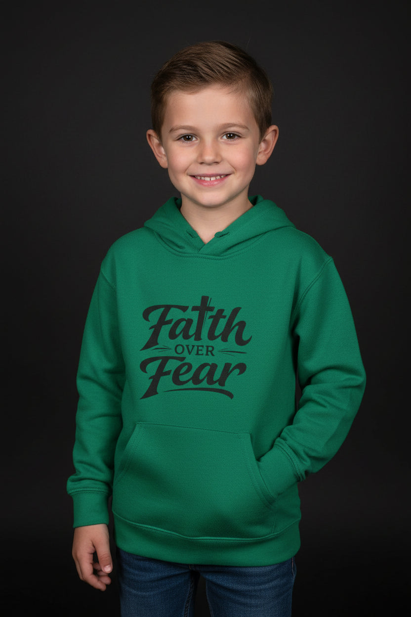 Faith Over Fear Toddler Hoodie