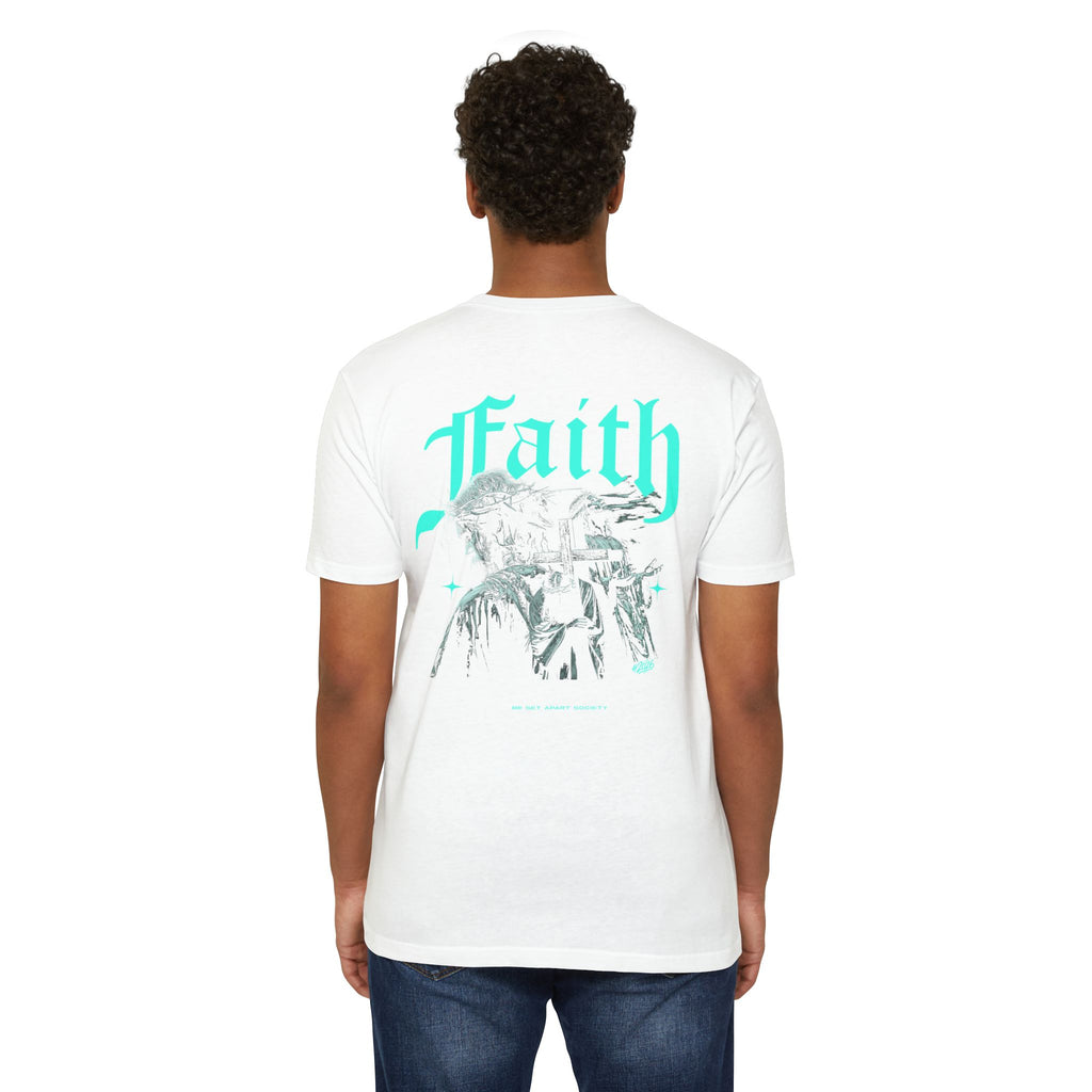 Faith Graphic T-Shirt — Retro Gothic Jesus Design