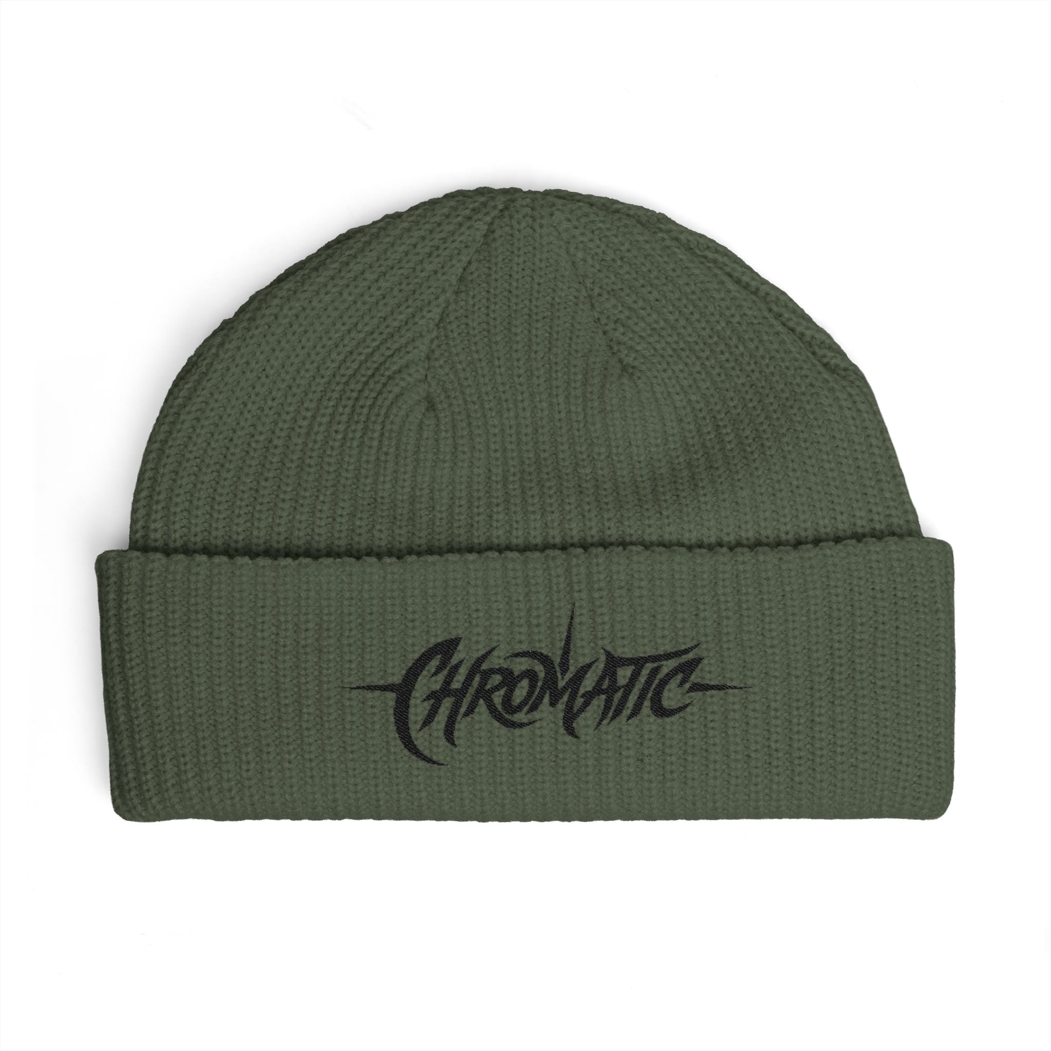 Chromatic Logo Cuff Beanie — Embroidered Streetwear Knit Hat