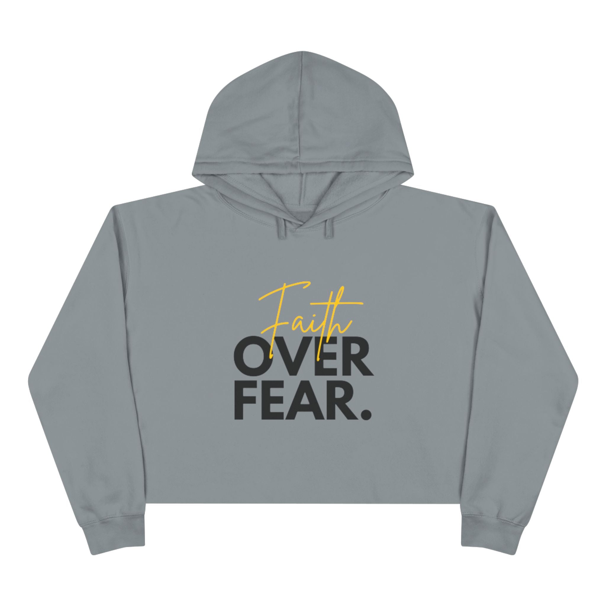 Faith Over Fear Cropped Hoodie