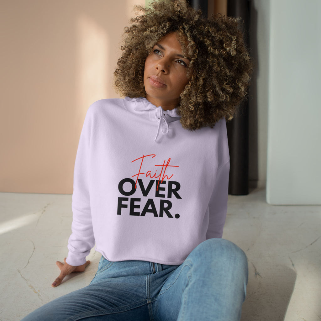 Faith Over Fear Cropped Hoodie