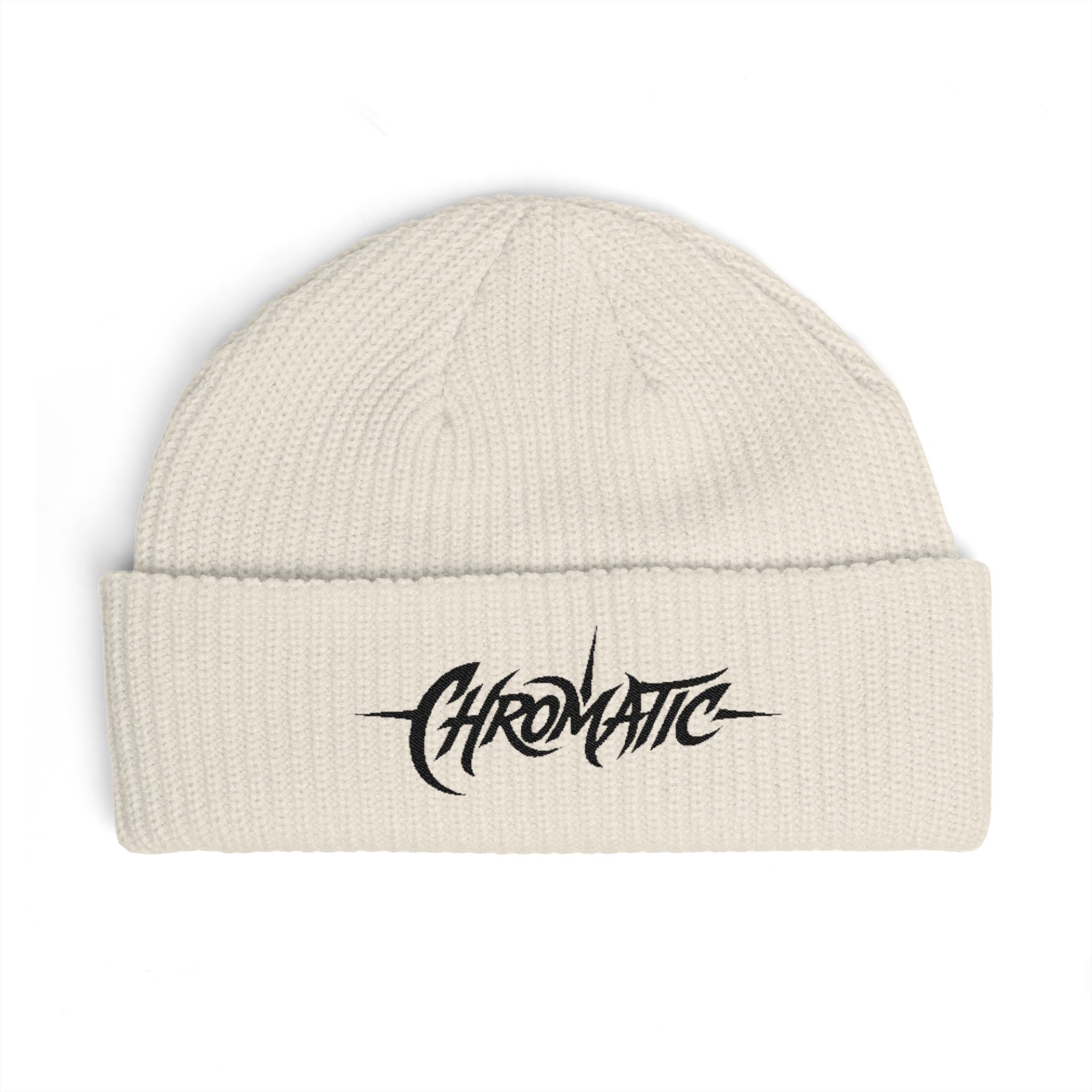 Chromatic Logo Cuff Beanie — Embroidered Streetwear Knit Hat