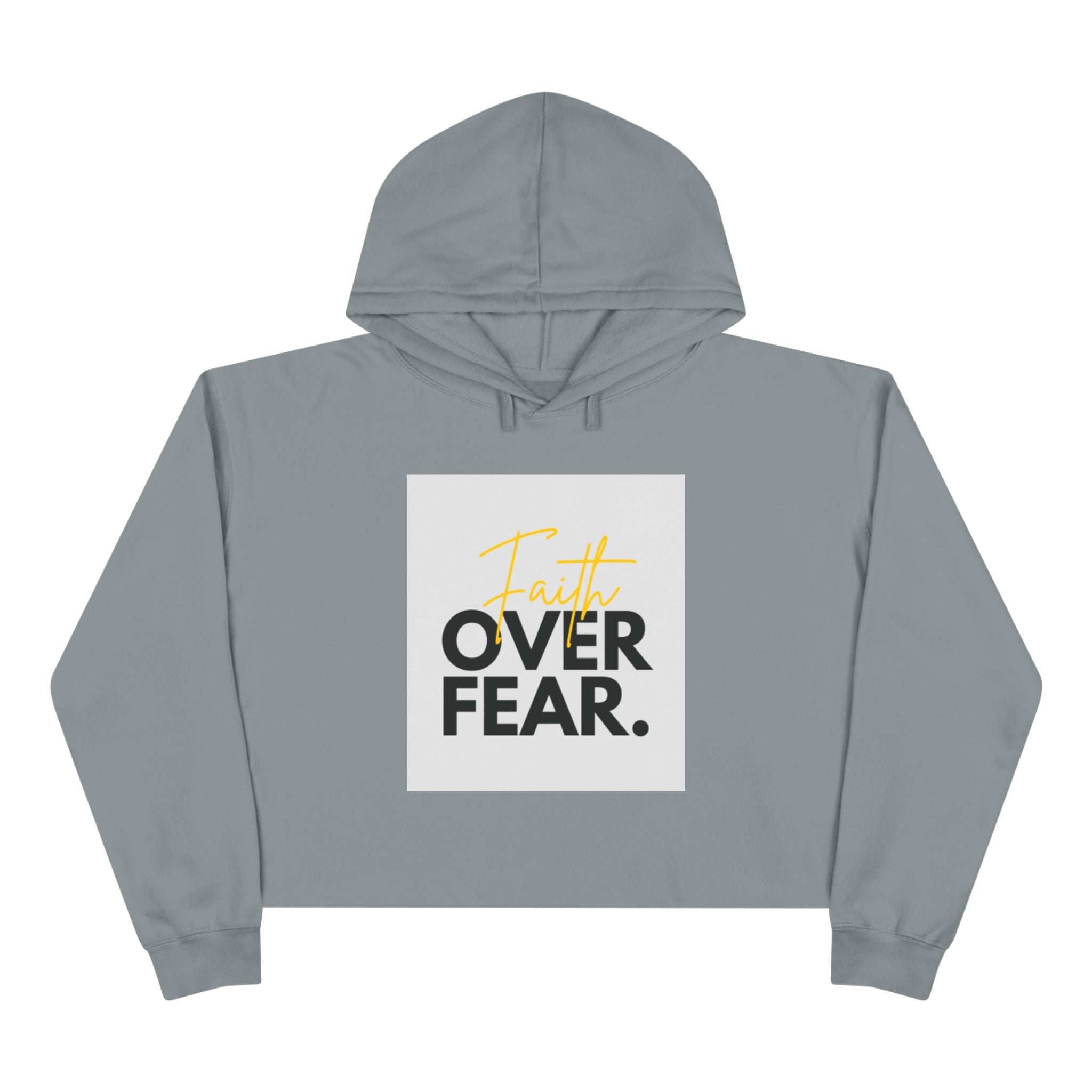 Faith Over Fear Cropped Hoodie