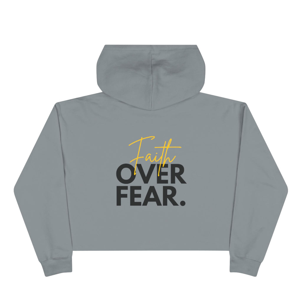 Faith Over Fear Cropped Hoodie