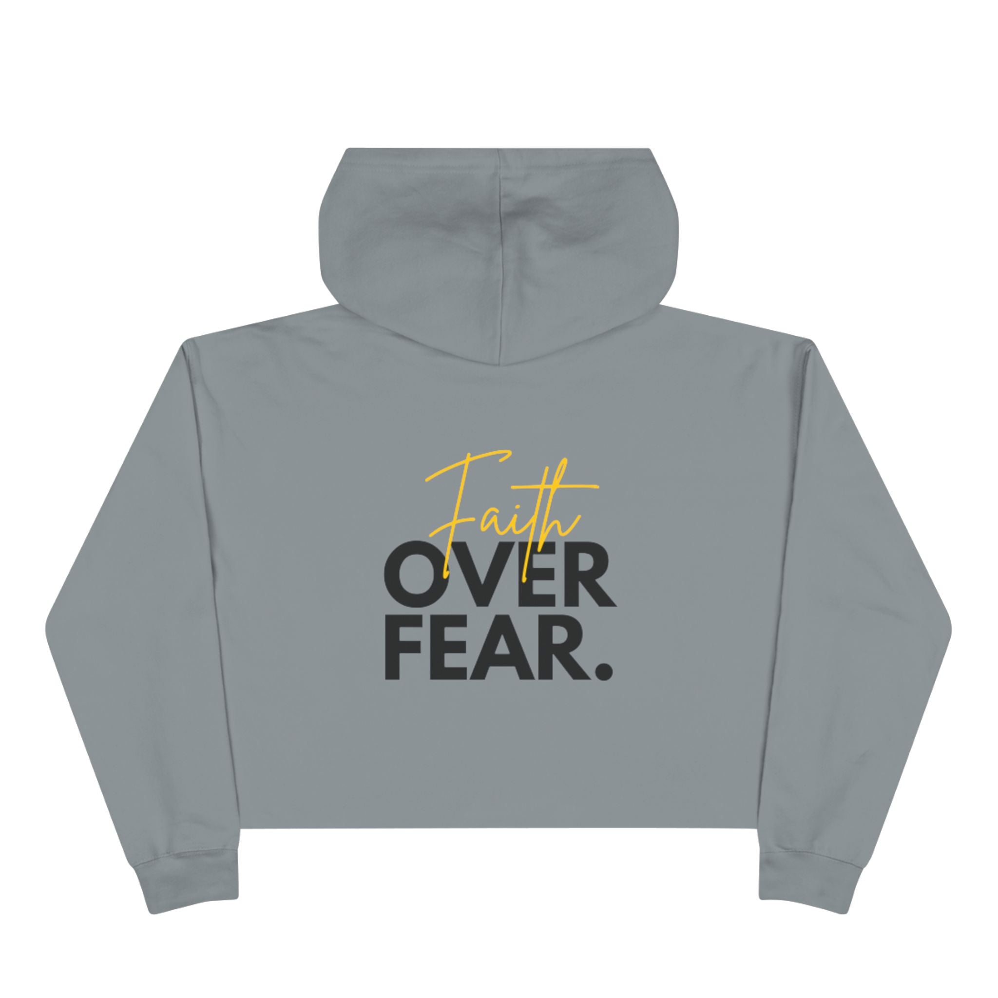Faith Over Fear Cropped Hoodie