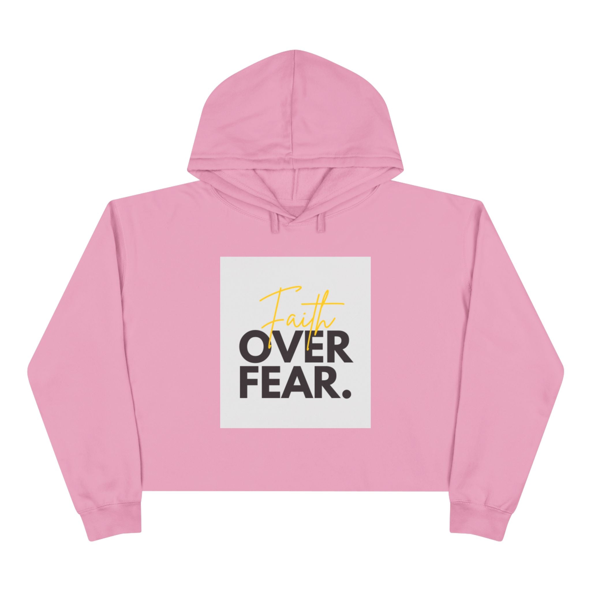 Faith Over Fear Cropped Hoodie